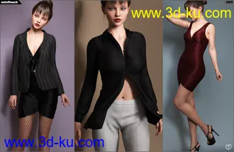 Formal MEGA Wardrobe for Genesis 8 Female(s)模型的图片14