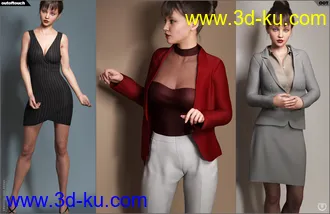 Formal MEGA Wardrobe for Genesis 8 Female(s)模型的图片15