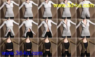 3D打印模型Formal MEGA Wardrobe for Genesis 8 Female(s)的图片