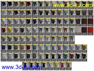 3D打印模型Formal MEGA Wardrobe for Genesis 8 Female(s)的图片