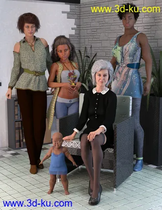 FSL Genepool Dialed Shapes for Genesis 8 Female模型的图片1