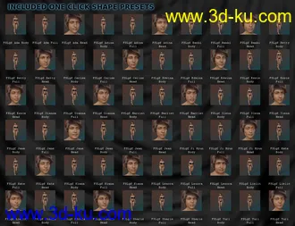 FSL Genepool Dialed Shapes for Genesis 8 Female模型的图片2