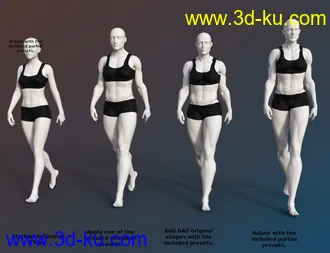 3D打印模型FSL Genepool Dialed Shapes for Genesis 8 Female的图片