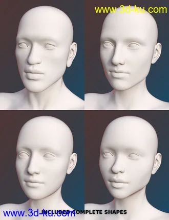 3D打印模型FSL Genepool Dialed Shapes for Genesis 8 Female的图片