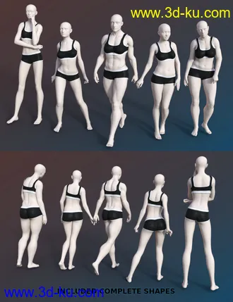 FSL Genepool Dialed Shapes for Genesis 8 Female模型的图片21