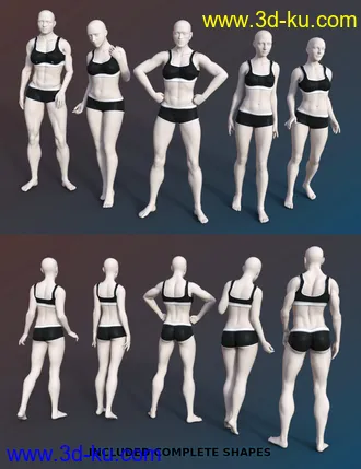 FSL Genepool Dialed Shapes for Genesis 8 Female模型的图片22