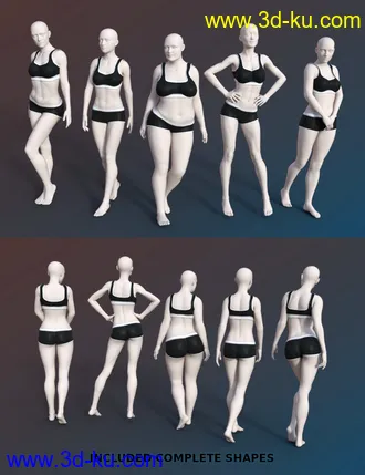 FSL Genepool Dialed Shapes for Genesis 8 Female模型的图片23