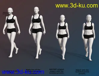 3D打印模型FSL Genepool Dialed Shapes for Genesis 8 Female的图片