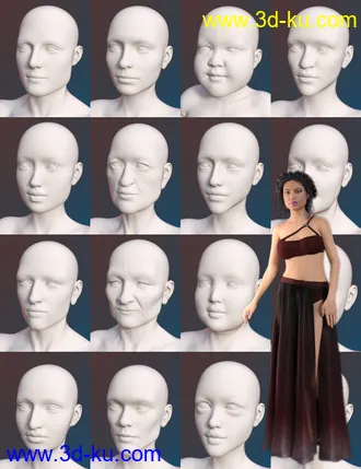 FSL Genepool Dialed Shapes for Genesis 8 Female模型的图片29