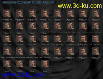 3D打印模型FSL Genepool Dialed Shapes for Genesis 8 Male的图片