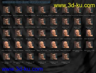 3D打印模型FSL Genepool Dialed Shapes for Genesis 8 Male的图片