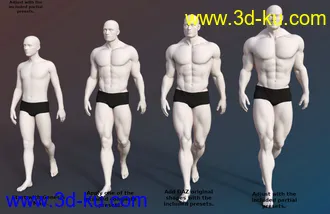 FSL Genepool Dialed Shapes for Genesis 8 Male模型的图片9