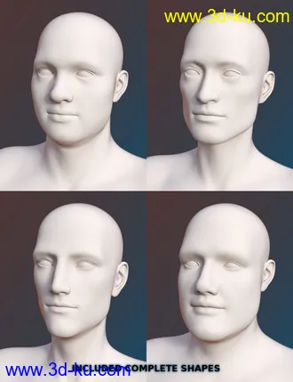 3D打印模型FSL Genepool Dialed Shapes for Genesis 8 Male的图片