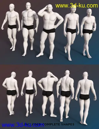 FSL Genepool Dialed Shapes for Genesis 8 Male模型的图片21