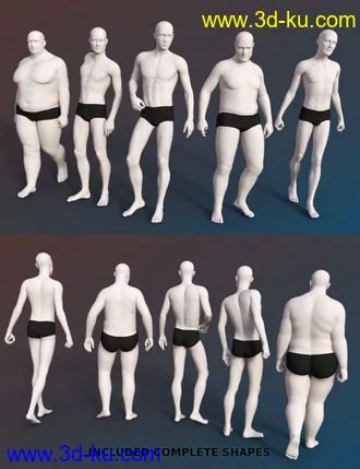 FSL Genepool Dialed Shapes for Genesis 8 Male模型的图片23