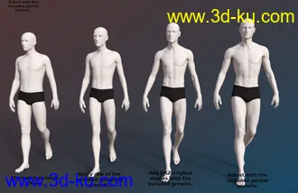 3D打印模型FSL Genepool Dialed Shapes for Genesis 8 Male的图片