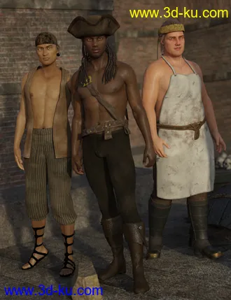 FSL Genepool Dialed Shapes for Genesis 8 Male模型的图片30