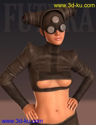 3D打印模型Futura Clothes for Genesis 3 Female(s)的图片