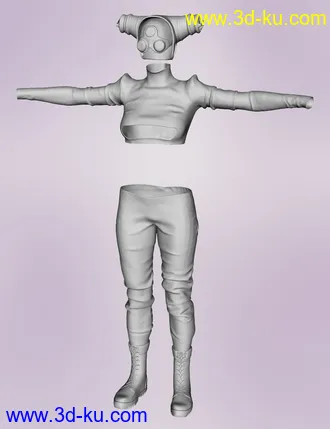 3D打印模型Futura Clothes for Genesis 3 Female(s)的图片