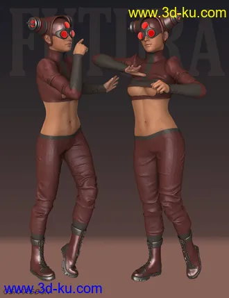 3D打印模型Futura Clothes for Genesis 3 Female(s)的图片