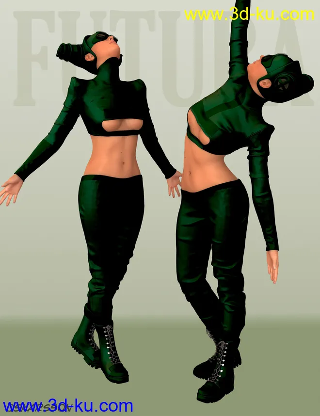 Futura Clothes for Genesis 3 Female(s)模型的图片7