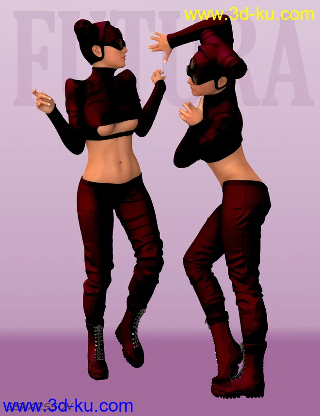 Futura Clothes for Genesis 3 Female(s)模型的图片8