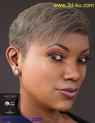 3D打印模型Gauged Ears for Genesis 8 Female(s)的图片