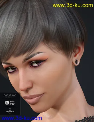 3D打印模型Gauged Ears for Genesis 8 Female(s)的图片