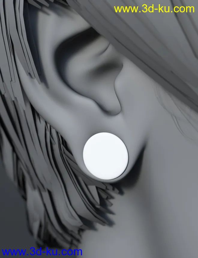 Gauged Ears for Genesis 8 Female(s)模型的图片8