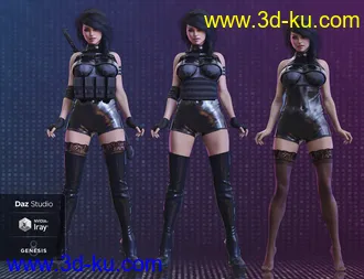3D打印模型Ghostblade for Genesis 8 Female(s)的图片