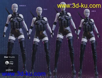 3D打印模型Ghostblade for Genesis 8 Female(s)的图片
