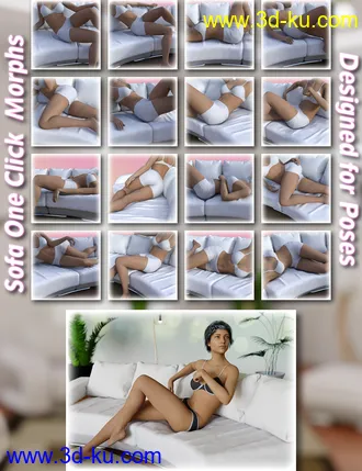 3D打印模型Girl on Sofa Props and Environment的图片
