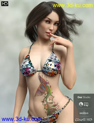 3D打印模型Giseli HD for Genesis 8 Female的图片