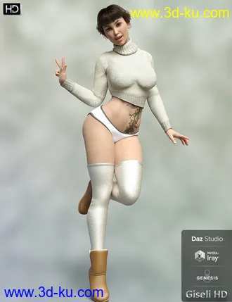 3D打印模型Giseli HD for Genesis 8 Female的图片