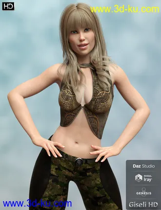3D打印模型Giseli HD for Genesis 8 Female的图片