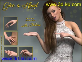 3D打印模型Give a Hand - Hands for La Femme的图片