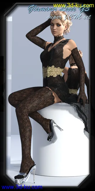 3D打印模型Glamour Lace for Genesis 3的图片