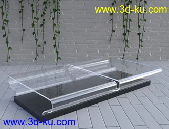 Glass Table Collection for Iray模型的图片2