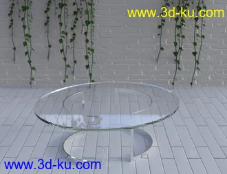 3D打印模型Glass Table Collection for Iray的图片