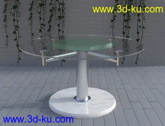 Glass Table Collection for Iray模型的图片8
