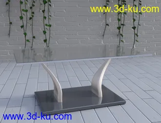 3D打印模型Glass Table Collection for Iray的图片