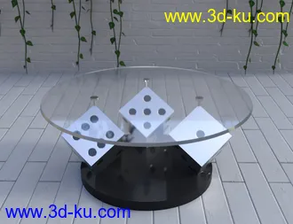 3D打印模型Glass Table Collection for Iray的图片