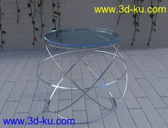 3D打印模型Glass Table Collection for Iray的图片