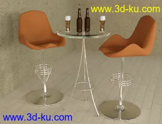 3D打印模型Glass Table Collection for Iray的图片