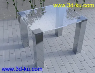 3D打印模型Glass Table Collection for Iray的图片