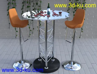 3D打印模型Glass Table Collection for Iray的图片