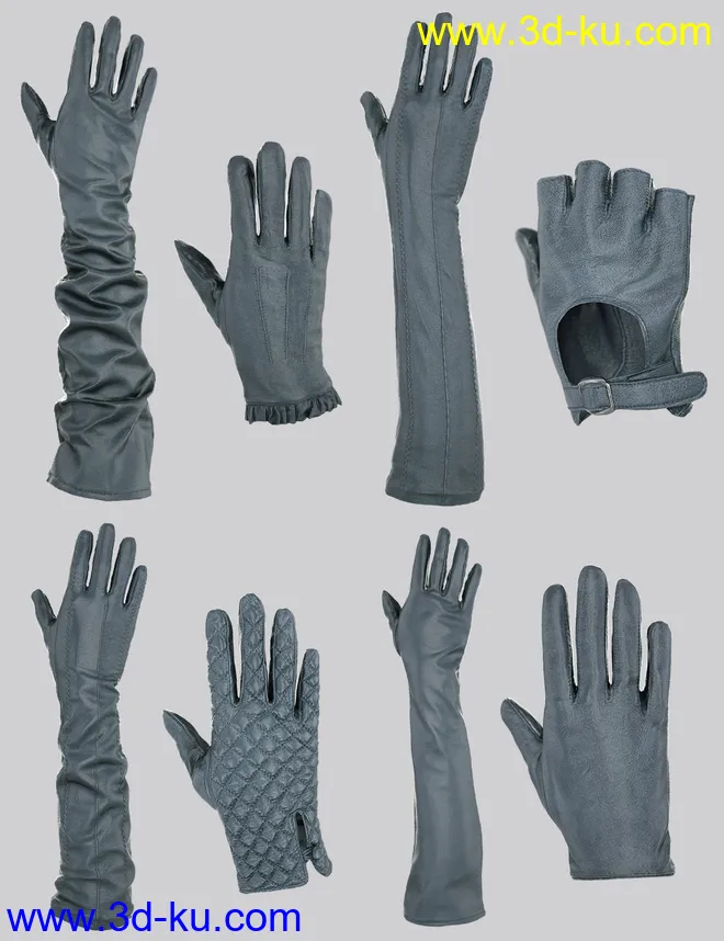 Glove-a-Licious for Genesis 8 Female(s) and FBX模型的图片1