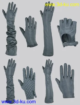 3D打印模型Glove-a-Licious for Genesis 8 Female(s) and FBX的图片