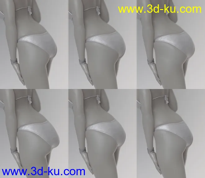 Glutes Utilities for Genesis 3 Female模型的图片2