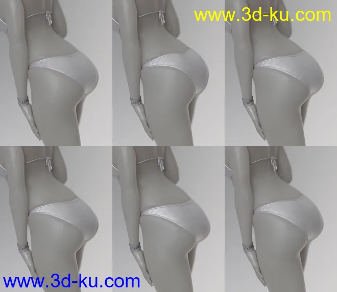 Glutes Utilities for Genesis 3 Female模型的图片4